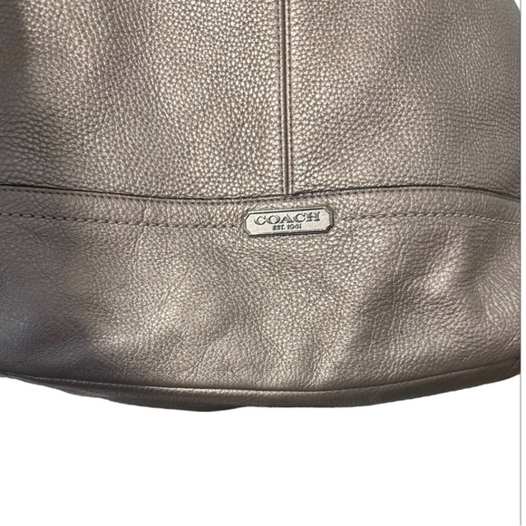 Coach hand bag crossbody bag gold vintage - Picture 4 of 12